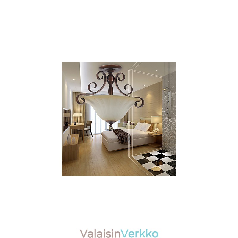 5 Vintage Mini Style -maalaus metalliriippuvalaisin