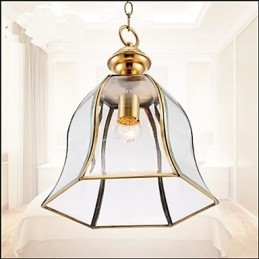 American Country Small Pendant kaikki kuparinen yksittäinen lasi