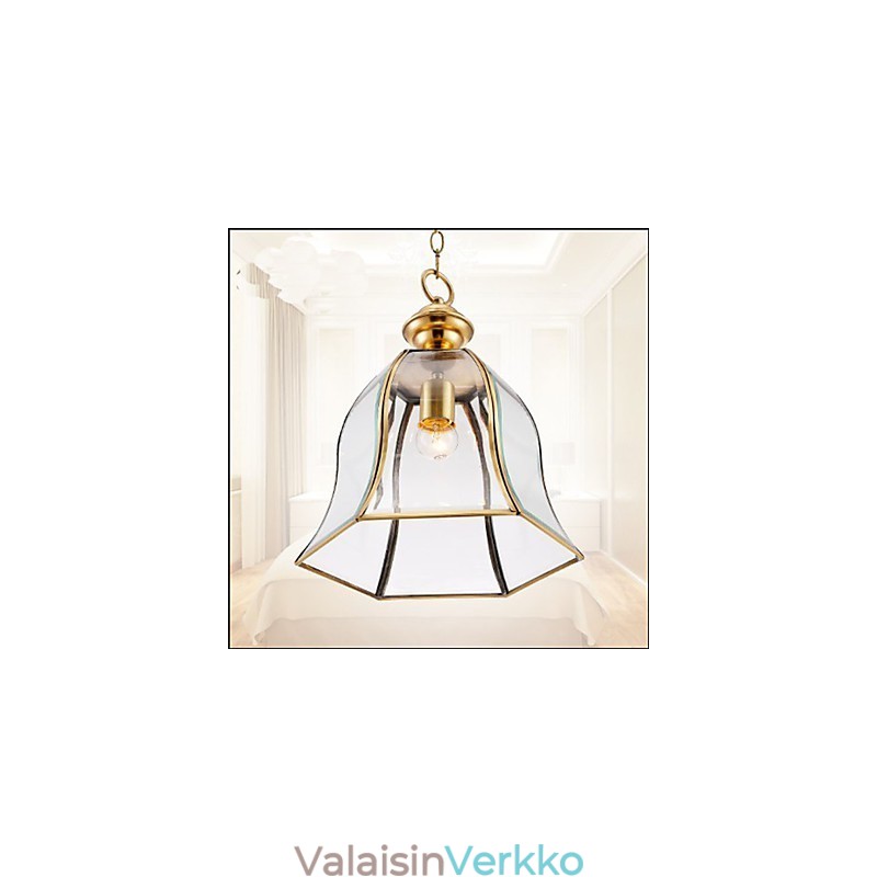American Country Small Pendant kaikki kuparinen yksittäinen lasi