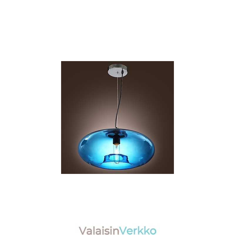 Riippuvalaisin Moderni design Sininen lasilamppu Mukana