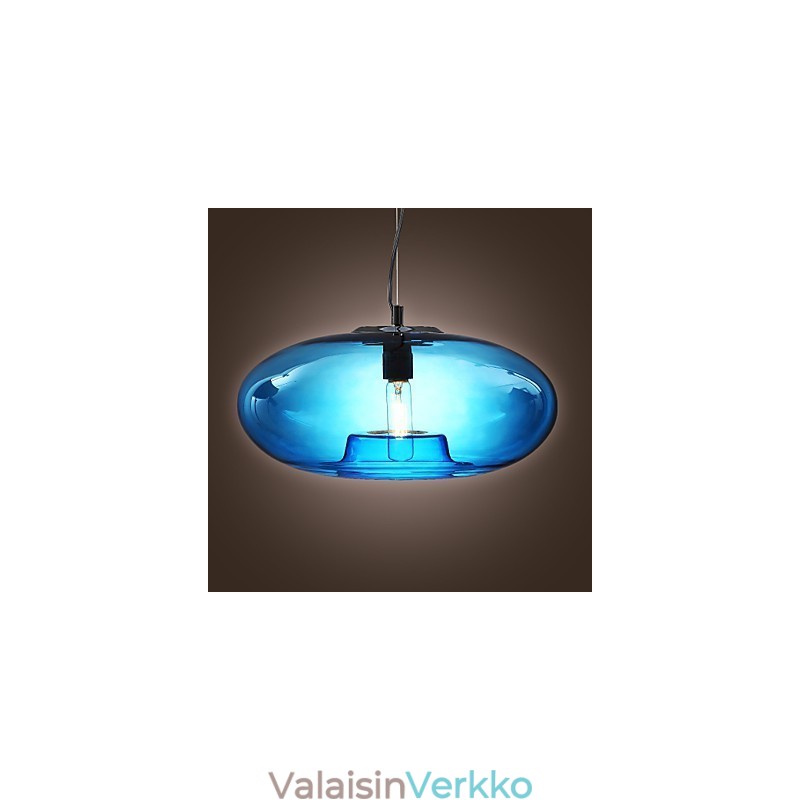 Riippuvalaisin Moderni design Sininen lasilamppu Mukana