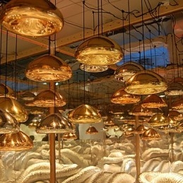 Moderni nykyaikainen maalaus metalliriippuvalaisin