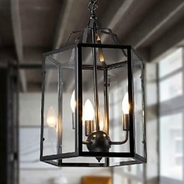 Perinteinen Klassinen Vintage Retro Lyhty Country Mini Style Maalaus Metal Riipus Valoruokailu