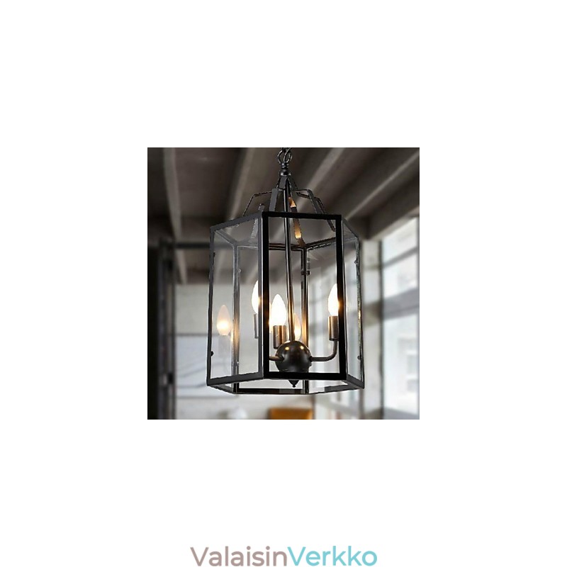 Perinteinen Klassinen Vintage Retro Lyhty Country Mini Style Maalaus Metal Riipus Valoruokailu