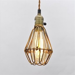 Amerikkalainen maa Vintage yksipäinen lootus Iron Chandelier