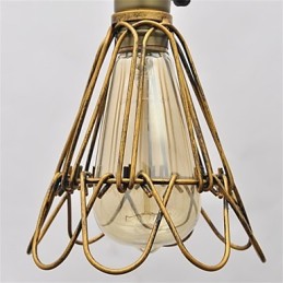 Amerikkalainen maa Vintage yksipäinen lootus Iron Chandelier