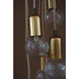 Perinteinen Klassinen Rustiikki Lodge Vintage Retro Lyhtyrumpu Country Globe Mini-tyylinen maalauslasiriippuvalaisin