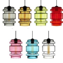 Candy Color Single Head Art Glass Kattokruunu lasivarjostin (valkoinen harmaa keltainen vihreä punainen vaaleanpunainen sininen)