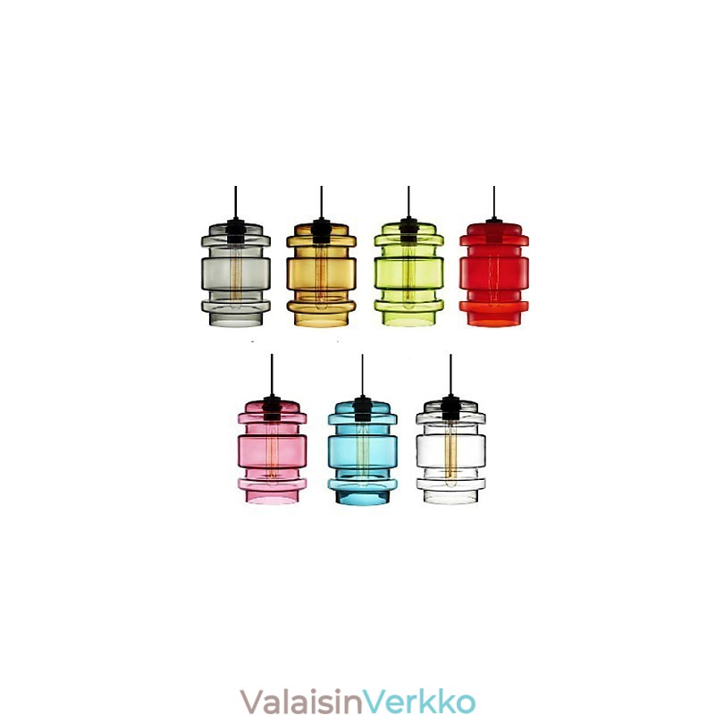 Candy Color Single Head Art Glass Kattokruunu lasivarjostin (valkoinen harmaa keltainen vihreä punainen vaaleanpunainen sininen)