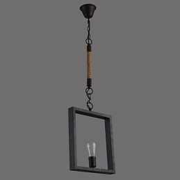 Pendant Rustic Lodge Vintage Retro Ruokailu Ostoskauppa Metalli