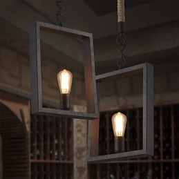 Pendant Rustic Lodge Vintage Retro Ruokailu Ostoskauppa Metalli