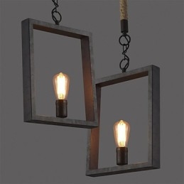 Pendant Rustic Lodge Vintage Retro Ruokailu Ostoskauppa Metalli