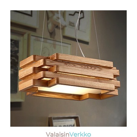 Moderni nykyaikainen maalaistyylinen puinen bambu-riippuvalaisin Moderni nykyaikainen maalaistyylinen puinen bambu-riippuvalaisin