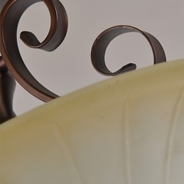 Rustic Lodge Vintage Mini Style -maalaus metalliriippuvalaisin