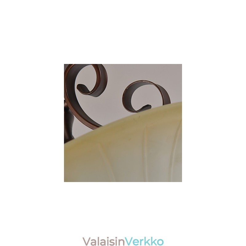 Rustic Lodge Vintage Mini Style -maalaus metalliriippuvalaisin