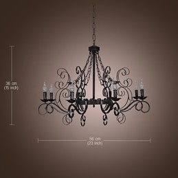 Perinteinen klassinen kynttilätyylinen muut kattokruunu