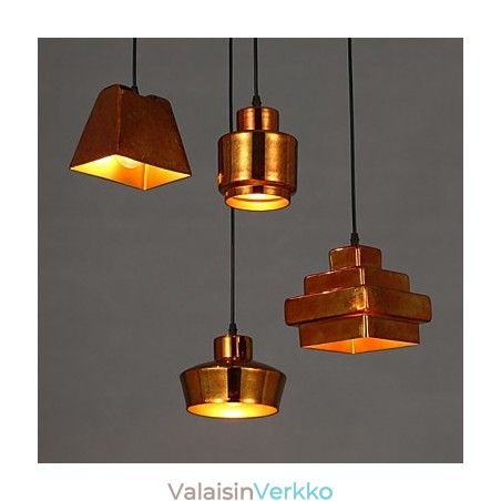 American Country Retro lasikattokruunu ruosteinen istuva droplight American Country Retro lasikattokruunu ruosteinen istuva droplight