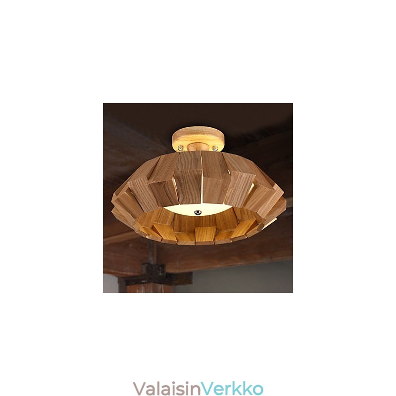 Moderni Contemporary Country Mini Style Muut Puu Bambu riippuvalaisin