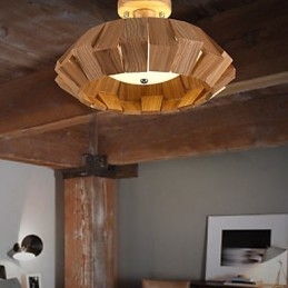 Moderni Contemporary Country Mini Style Muut Puu Bambu riippuvalaisin