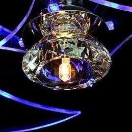Kattokruunu Modern Crystal Living 3 valoa