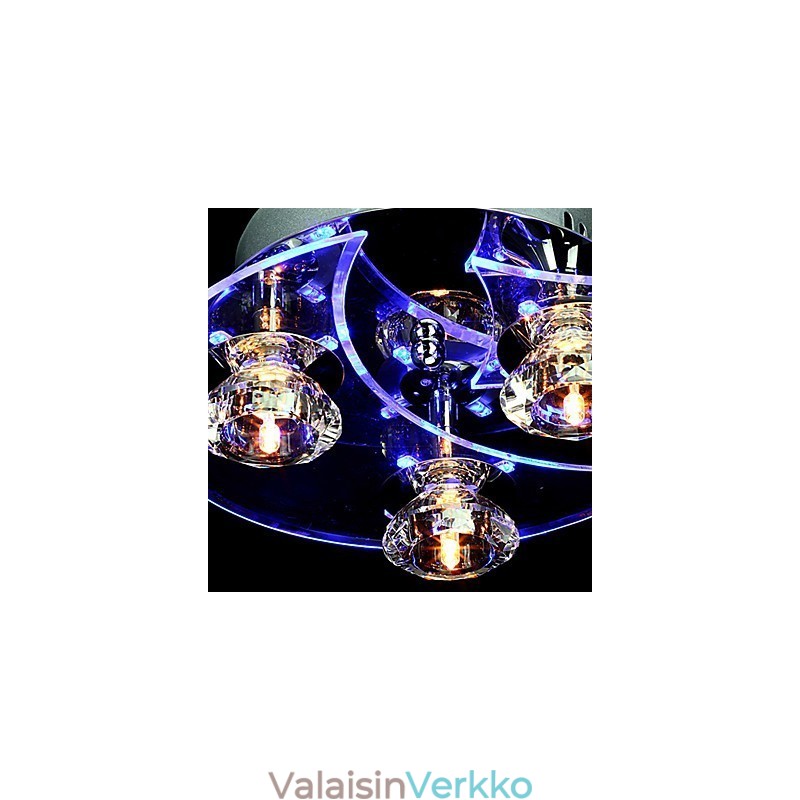 Kattokruunu Modern Crystal Living 3 valoa