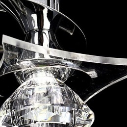 Kattokruunu Modern Crystal Living 3 valoa