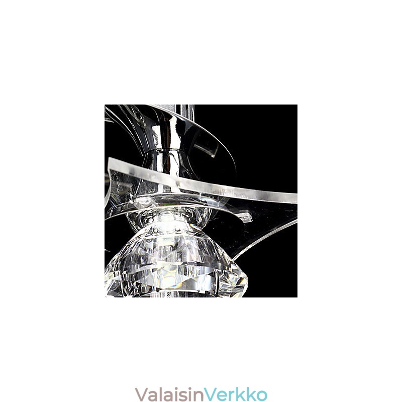Kattokruunu Modern Crystal Living 3 valoa