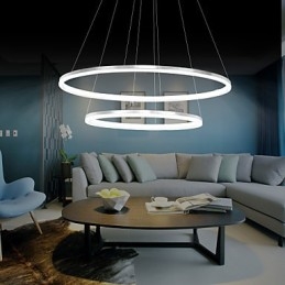 Moderni design riippuvalaisin 4 korkealaatuinen akryyli kaksoisrengas istuvuus