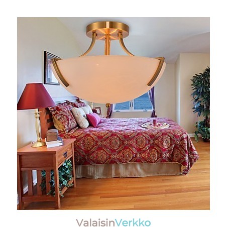 Rustic Lodge Vintage Mini Style -maalaus metalliriippuvalaisin