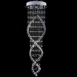 Moderni nykyaikainen perinteinen klassinen maalaismainen Lodge Vintage Country Island kristalli galvanoitu metalliriippuvalaisin