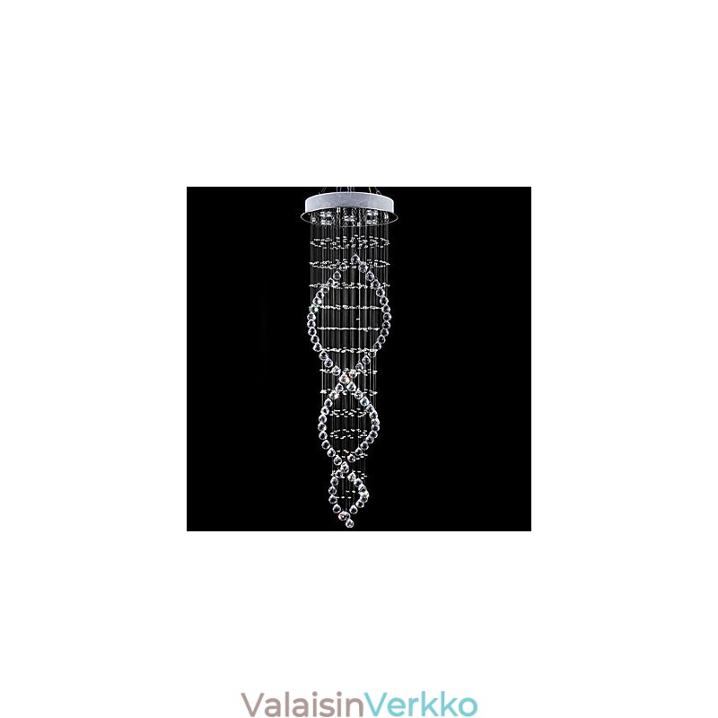 Moderni nykyaikainen perinteinen klassinen maalaismainen Lodge Vintage Country Island kristalli galvanoitu metalliriippuvalaisin