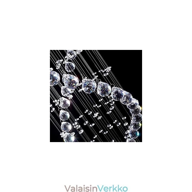 Moderni nykyaikainen perinteinen klassinen maalaismainen Lodge Vintage Country Island kristalli galvanoitu metalliriippuvalaisin