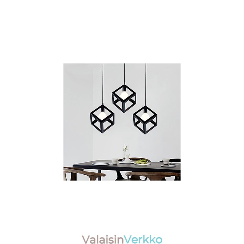 Retro mini-tyylinen maalaus metalliriippuvalaisin
