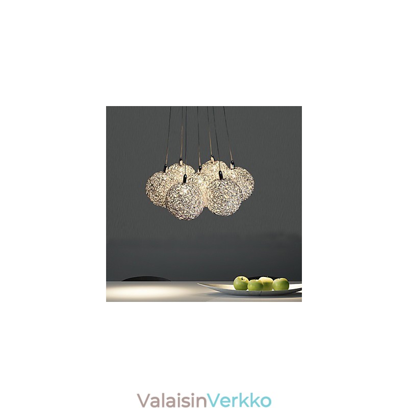 Moderni nykyaikainen mini-tyylinen galvanoitu metalliriippuvalaisin