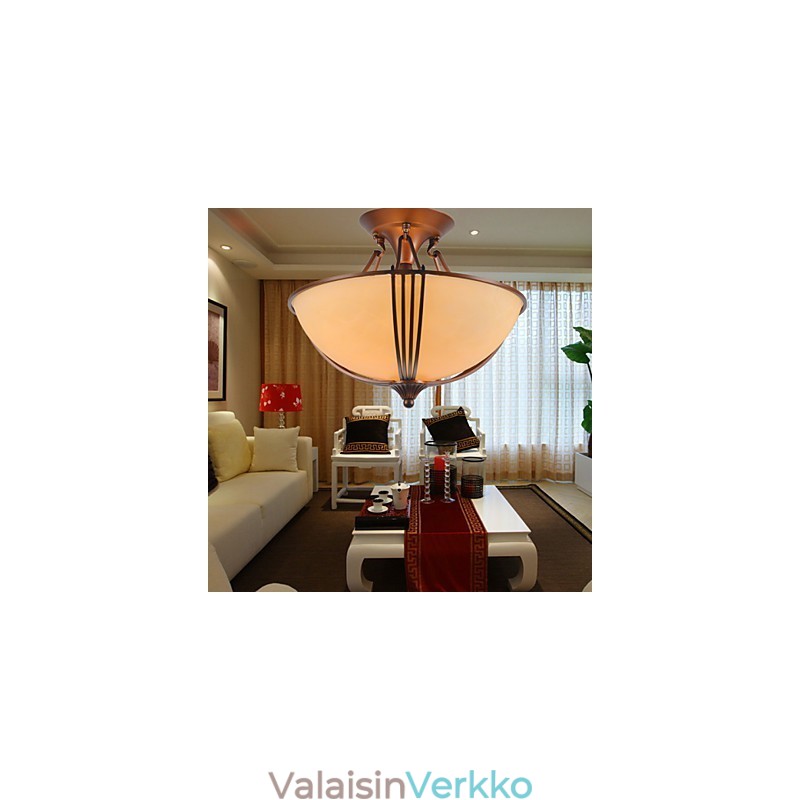 Rustic Lodge Vintage Mini Style -maalaus metalliriippuvalaisin