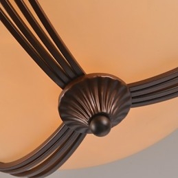 Rustic Lodge Vintage Mini Style -maalaus metalliriippuvalaisin