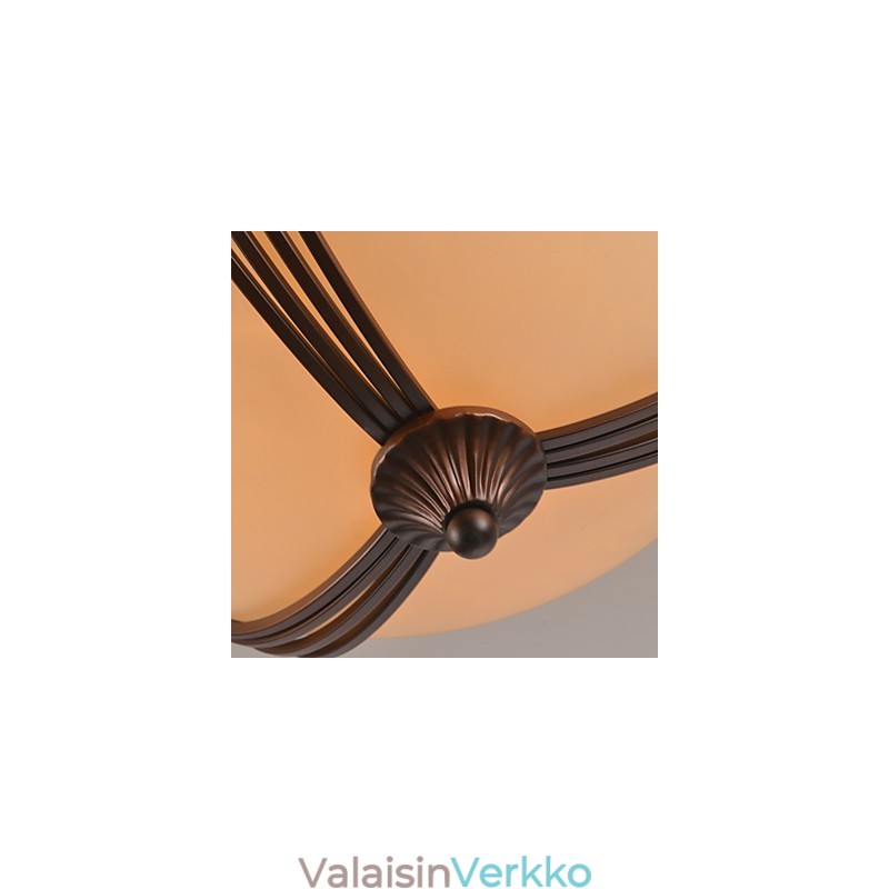 Rustic Lodge Vintage Mini Style -maalaus metalliriippuvalaisin