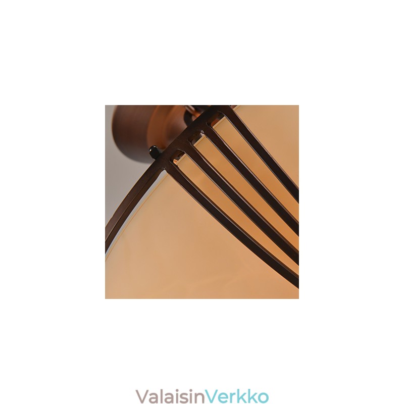 Rustic Lodge Vintage Mini Style -maalaus metalliriippuvalaisin