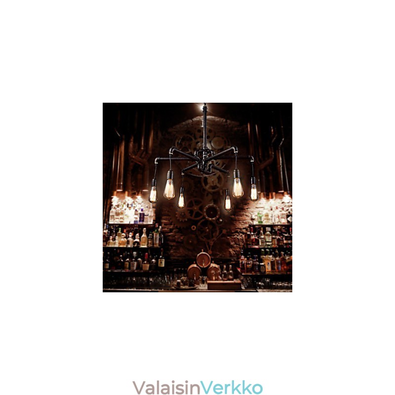 Retro metallinen kattovalo Cafe