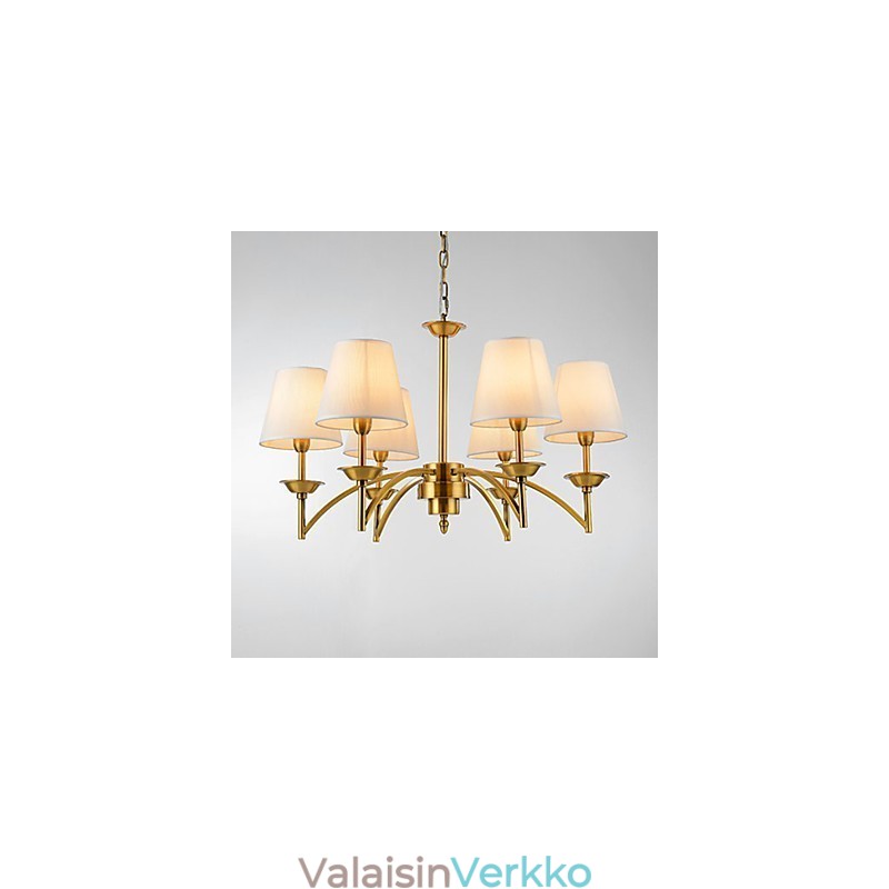 Puhdasvalkoinen moderni nykyaikainen koristeellinen design-riippuvalaisinperhe