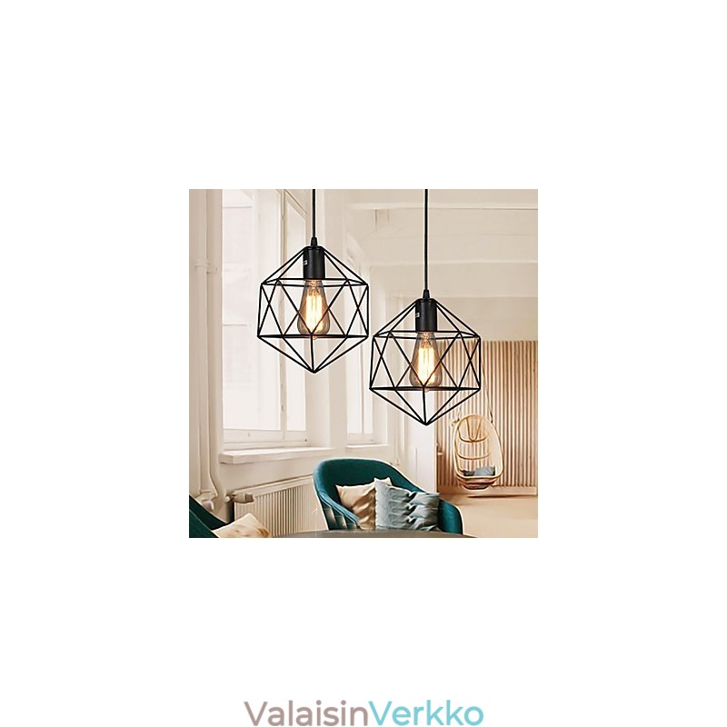 Geometrinen viiva Diamond Takorauta Kattokruunu Riipus Valo Moderni Nykyaikainen