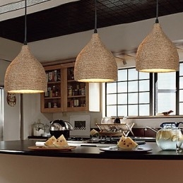Country Lofts entisöiviä muinaisia tapoja hamppuköysi yksipäinen pieni pisaralamppu