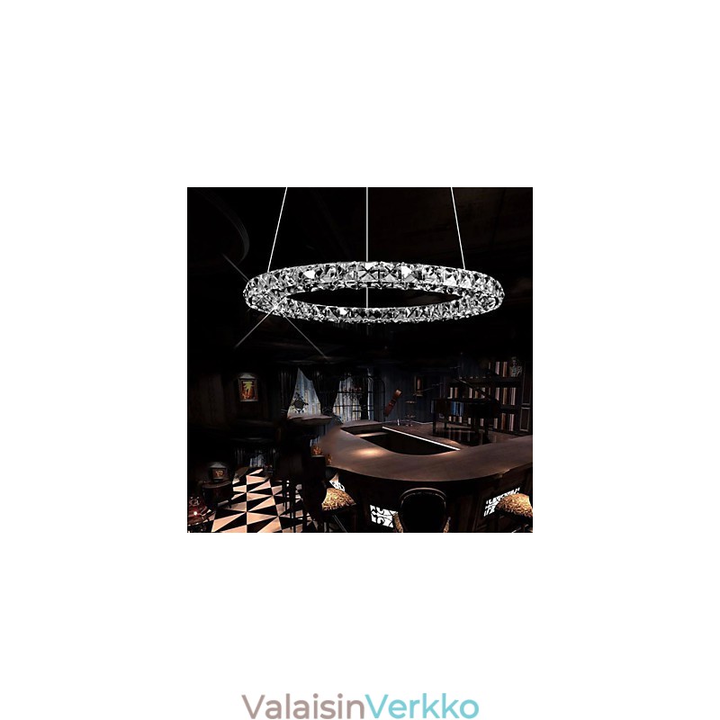 Kristalliriippuvainen valaistus moderni yksittäinen D70CM, kolmipuolinen K9 kristalli sisäkattovalaisimet