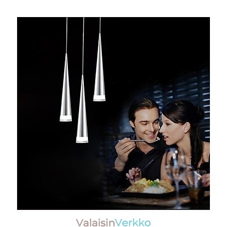 Moderni nykyaikainen kromimetalliriippuvalaisin Moderni nykyaikainen kromimetalliriippuvalaisin