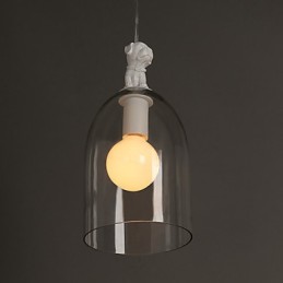 Sarjakuva Dog Droplight Taipei Rural Glass Individuality Creative Pieni pisaralamppu