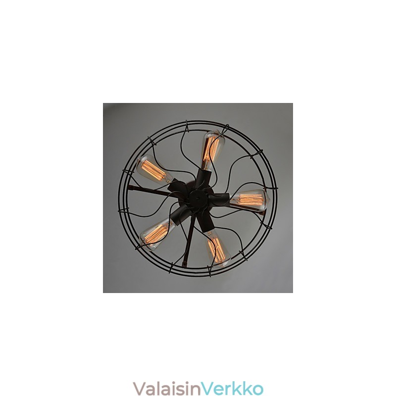 American Country Industrial Designer -valaisin Henkilökohtainen lamppu Eurooppalaiset retrotuuletinlamput