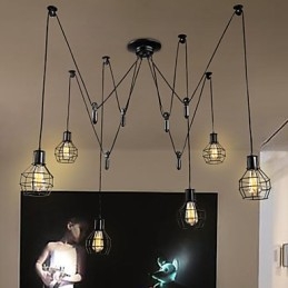 6 valoa Country Designers Metallinen riippuvalaisin