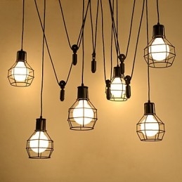 6 valoa Country Designers Metallinen riippuvalaisin
