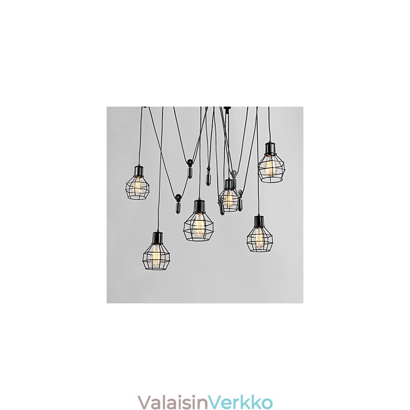 6 valoa Country Designers Metallinen riippuvalaisin