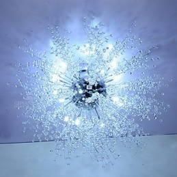 G4 Mitated Crystal -riippuvalaisin ruostumatonta terästä, halkaisija 90cm